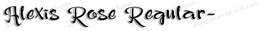 Alexis Rose Regular字体转换